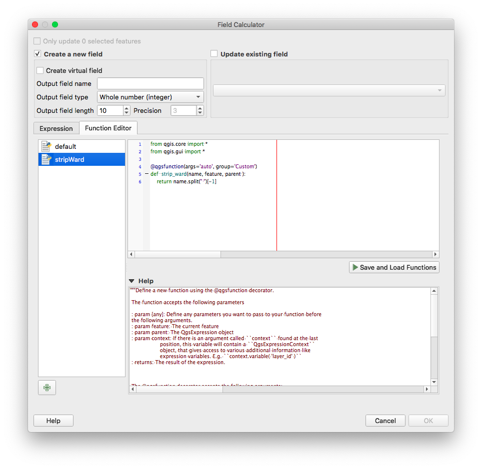 QGIS Field Calculator