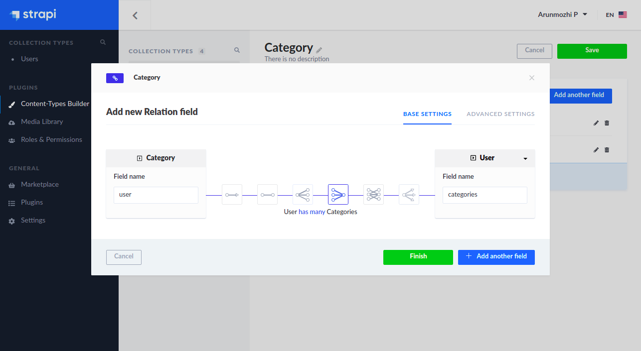 strapi-category-user-relation