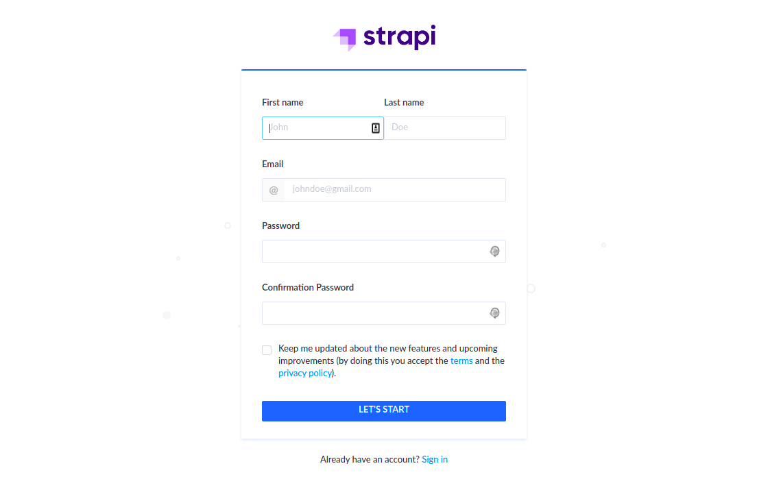 strapi-register-admin